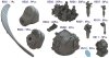 Pontos 37034FN USS BB-63 Missouri 1945 Advanced Detail Up Set for Hobbyboss Kit (Teak Tone wooden deck) 1/350